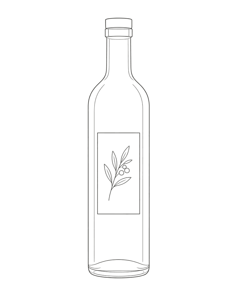 A 750 ml bottle of Frattali single-estate cold-pressed extra virgin olive oil from Yea, Victoria